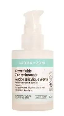 Aroma-Zone Crème Fluide Zinc Hyaluronate & Acide Salicylique Végétal