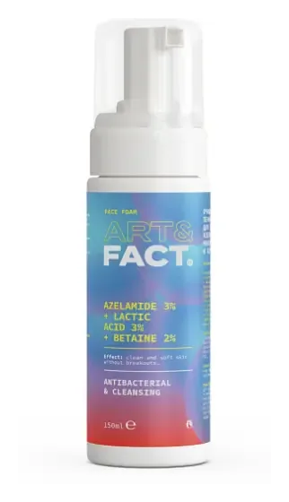 Art & Fact Azelamide 3% + Lactic Acid 3% + Betaine 2% Cleansing Face Wash