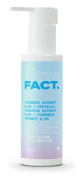 Art & Fact Licorice Extract 0.5% + Centella Asiatica Extract 0.5% + Fireweed Extract 0.5% Cleanser
