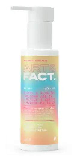 Art & Fact Uvinul A Plus 6% + Tinosorb A2b 5% + Uvinul T 150 2% + Uvinul Mc 80 2% Sunscreen SPF 30+