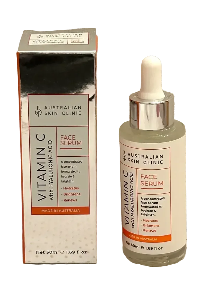 Australian Skin Clinic Vitamin C With Hyaluronic Acid Face Serum