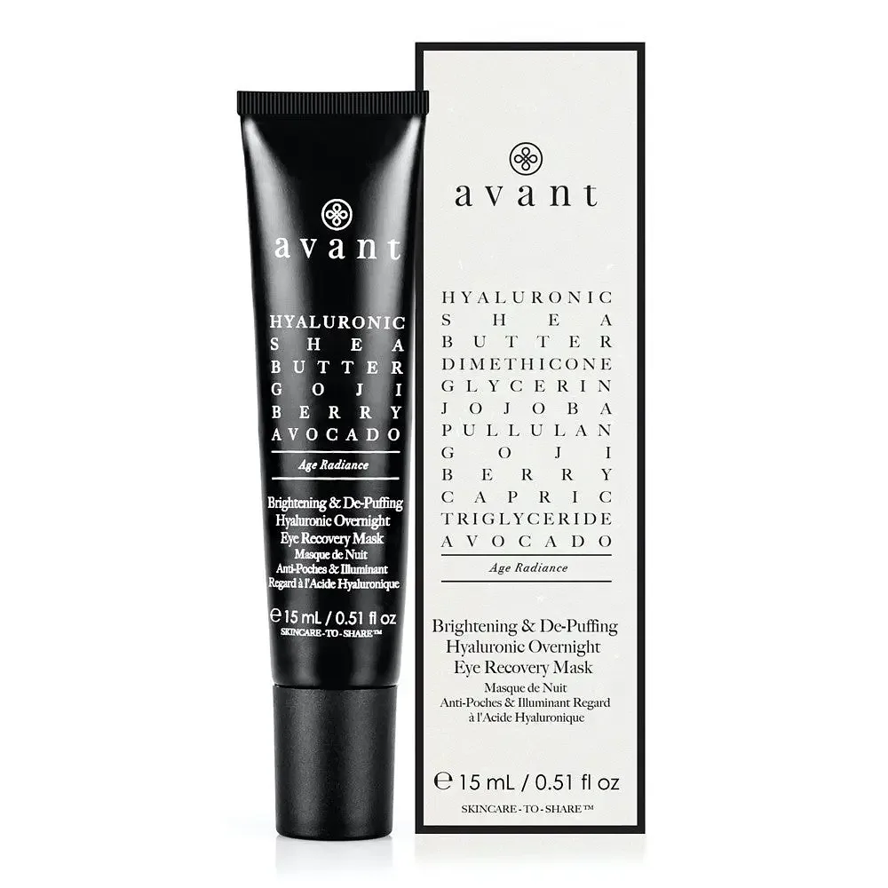 Avant Skincare Brightening & De-Puffing Hyaluronic Overnight Eye Recovery Mask