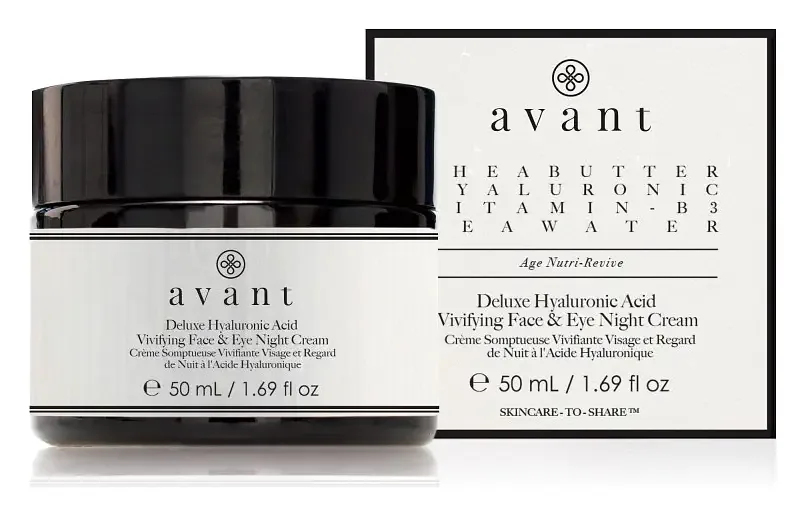 Avant Skincare Deluxe Hyaluronic Acid Vivifying Face & Eye Night Cream