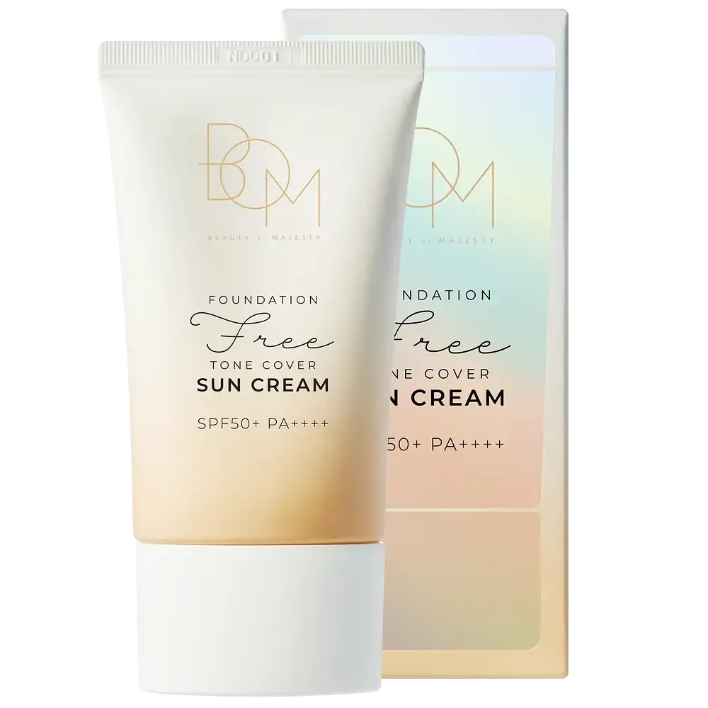 B.O.M - Beauty Of Majesty Foundation Free Tone Cover Sun Cream SPF 50+