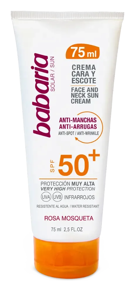 Babaria Crema Facial Solar Rosa Mosqueta SPF50+