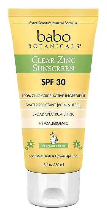 Babo Botanicals Clear Zinc Sunscreen Lotion Spf 30 - Fragrance Free