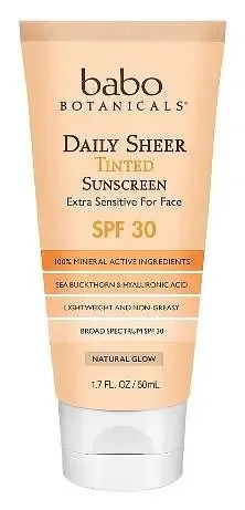 Babo Botanicals Daily Sheer Tinted Mineral Sunscreen Lotion SPF30