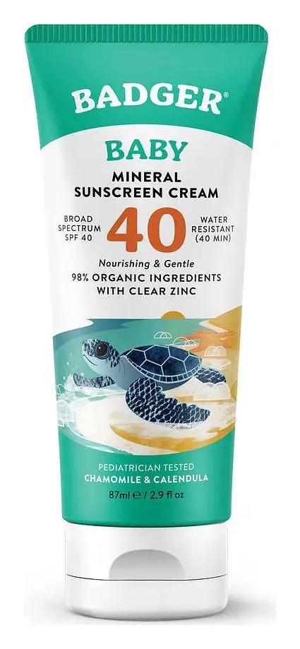 Badger Baby Mineral Sunscreen Cream SPF 40