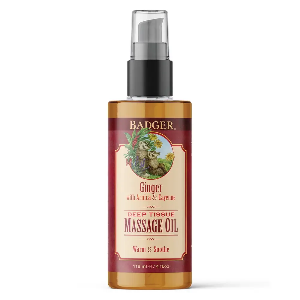 Badger Ginger Deep Tissue Massage Oil
