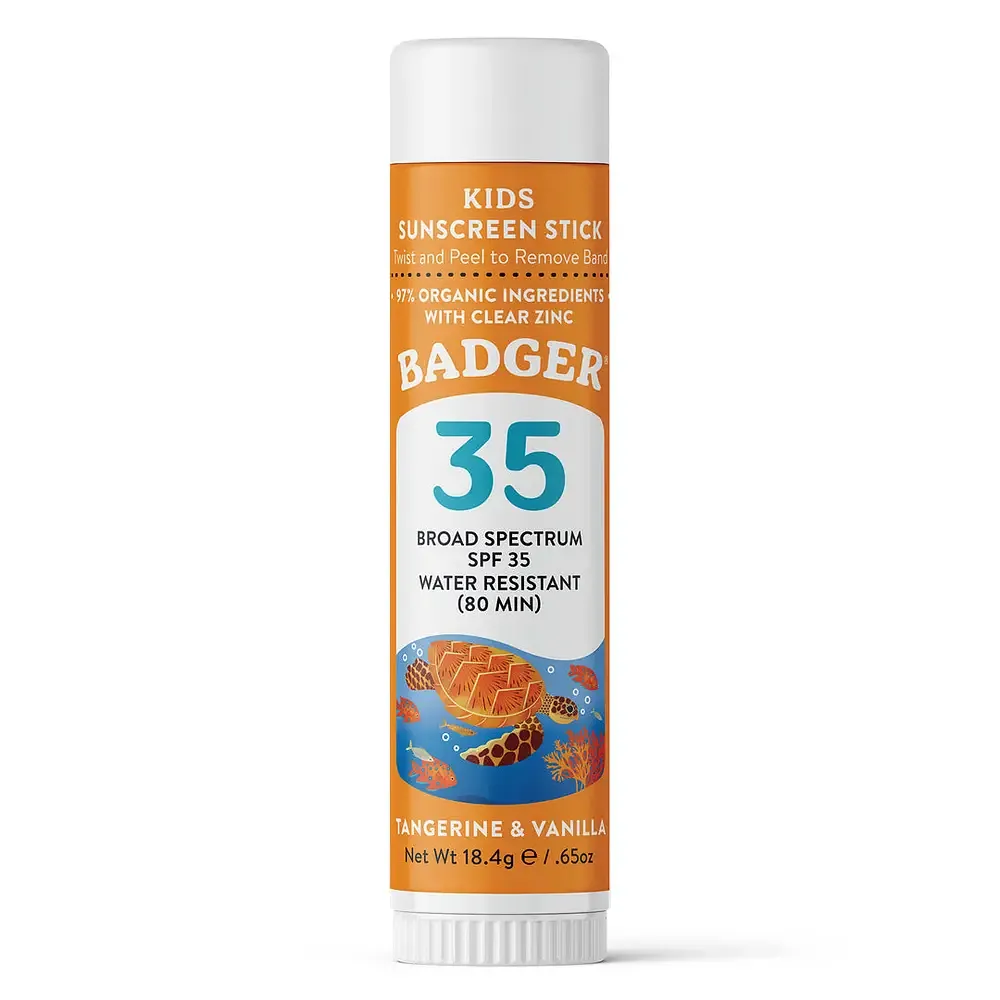 Badger Kids Mineral Sunscreen Face Stick SPF 35