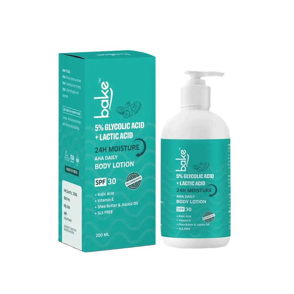 Bake 5% Glycolic Acid + Lactic Acid Body Lotion SPF 30