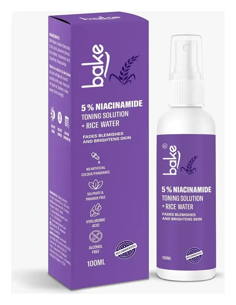 Bake 5% Niacinamide + Rice Water Toning Solution