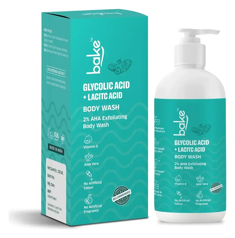 Bake Glycolic Acid & Lactic Acid Body Wash