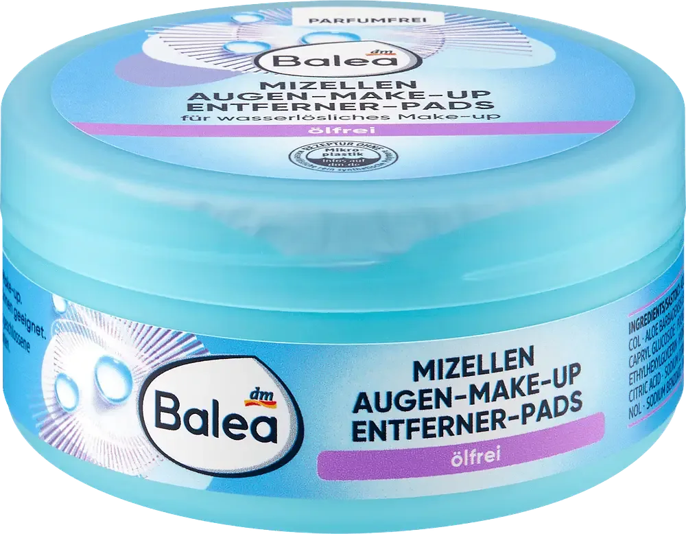 Balea Mizellen Augen-Make-Up Entferner-Pads Ölfrei