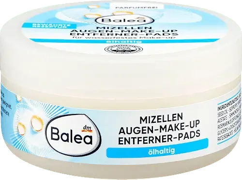 Balea Mizellen Augen-Make-Up Entferner-Pads Olhaltig