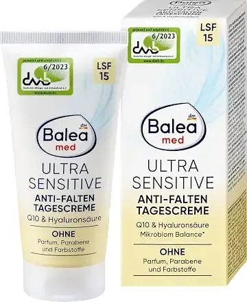 Balea Ultra Sensitive Anti-Falten Tagescreme SPF 15