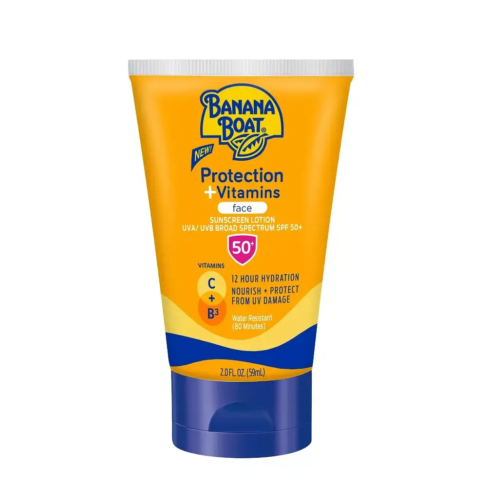 Banana Boat Protection + Vitamins Face Sunscreen Lotion SPF 50+