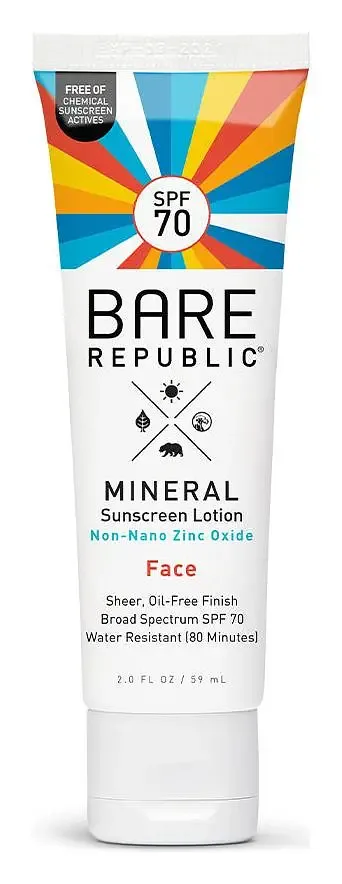 Bare Republic Adventure-Proof Mineral SPF 70 Face Sunscreen Lotion