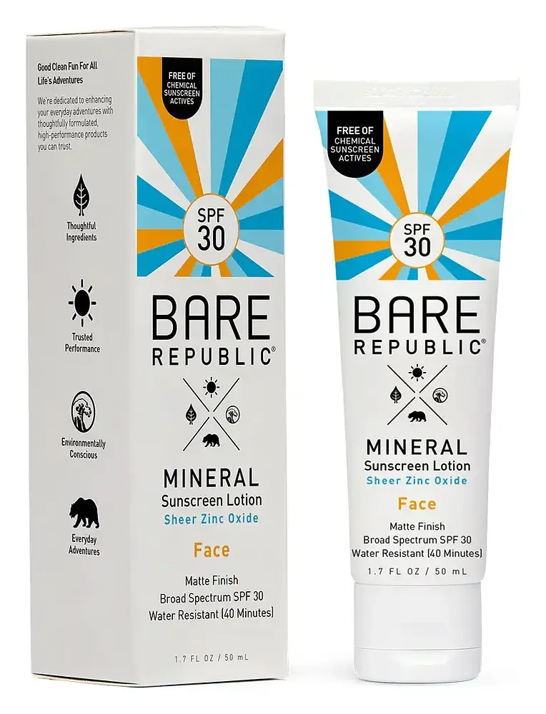 Bare Republic Mineral Face Sunscreen Lotion SPF 30