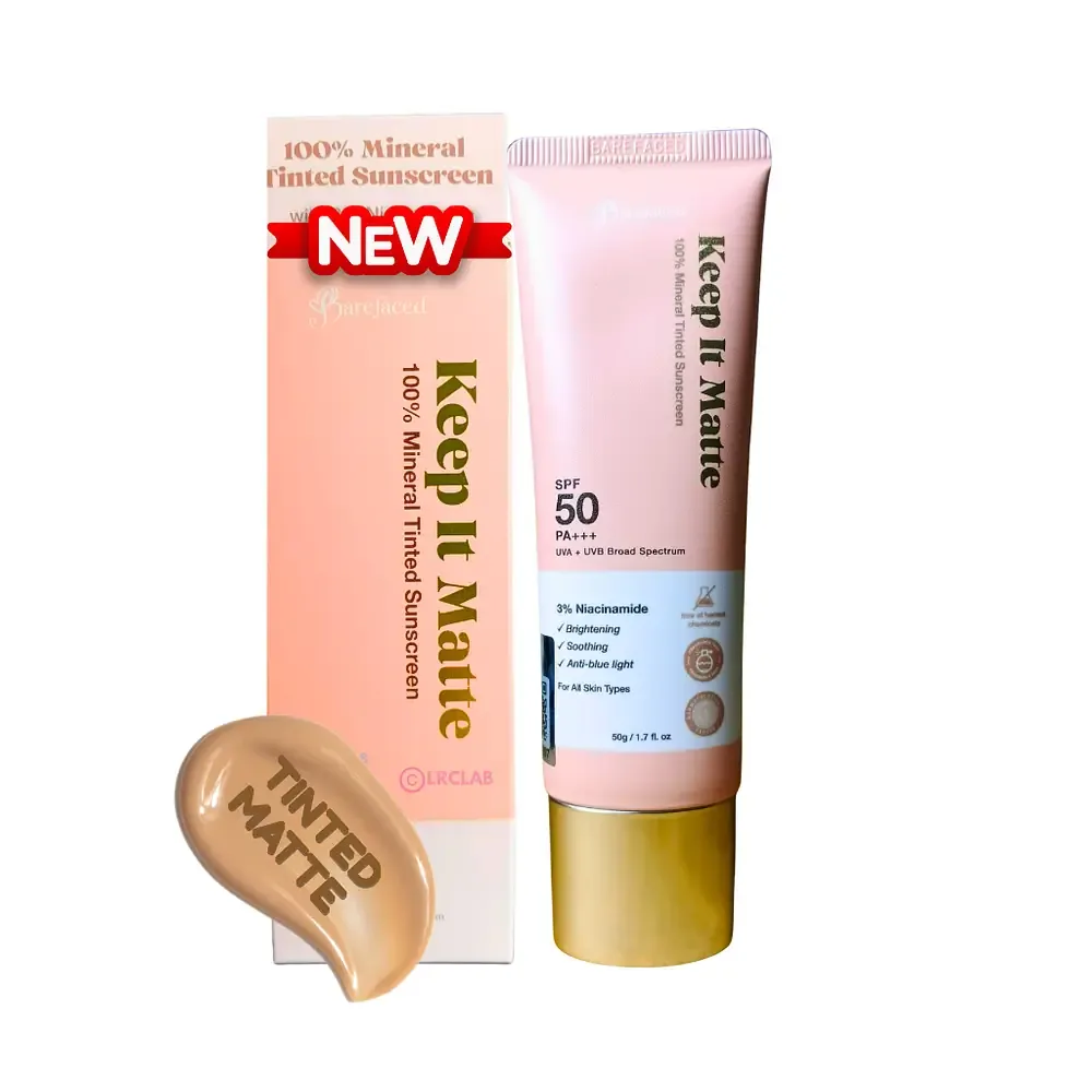 Barefaced Ph Keep It Matte 100% Mineral Tinted Sunscreen SPF 50 PA+++