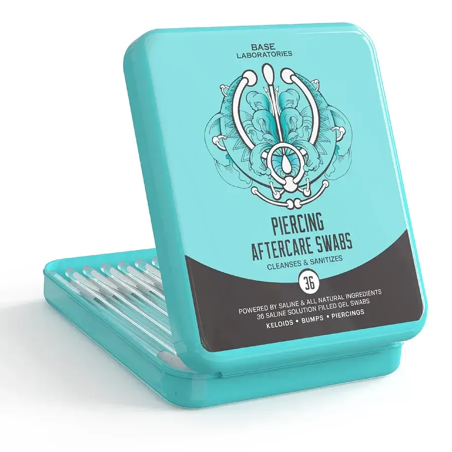 Base Laboratories Piercing Aftercare Saline Gel Swabs
