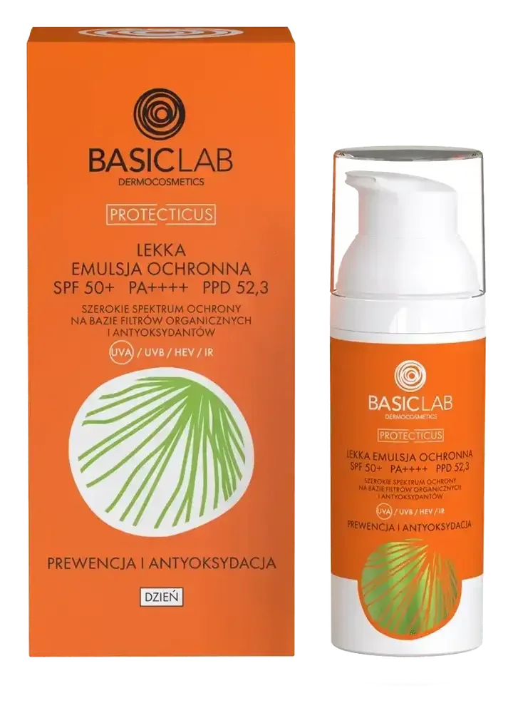 BasicLab Lekka Emulsja Ochronna SPF 50+ PA++++
