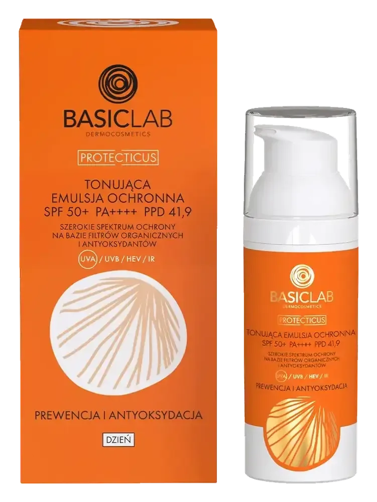 BasicLab Protecticus Tonująca Emulsja Ochronna SPF 50+ PA++++