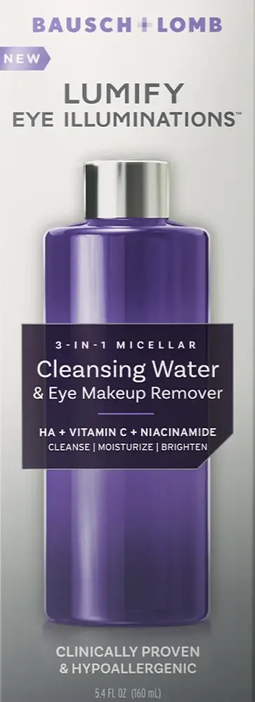 Bausch + Lomb Lumify Eye Illuminations Cleansing Water & Eye Makeup Remover