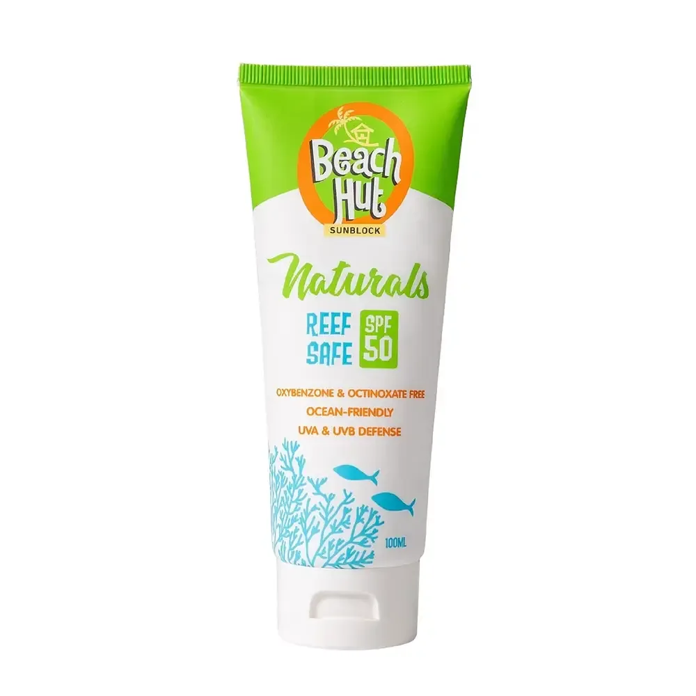 Beach Hut Sunblock Naturals Reef Safe SPF 50