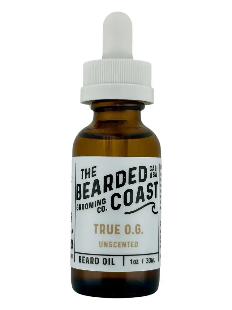 Bearded Coast Grooming Co. True O.G. Unscented Beard Oil