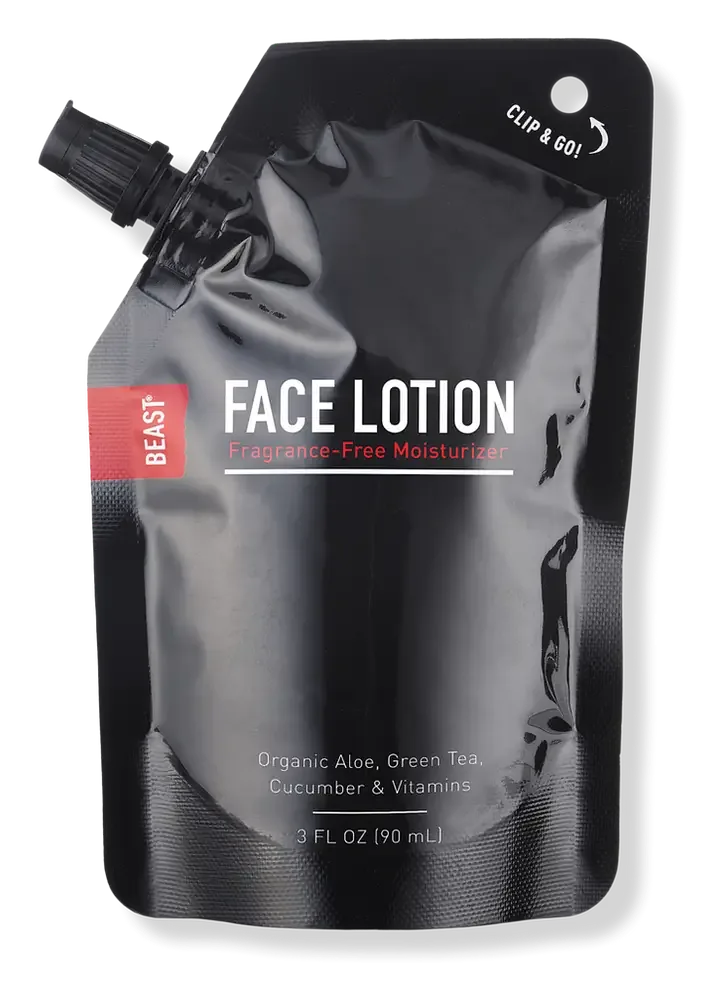 Beast Travel Size Face Lotion Pouch