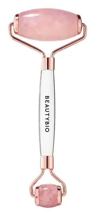 BeautyBio Rose Quartz Dual-Ended Face & Eye Roller