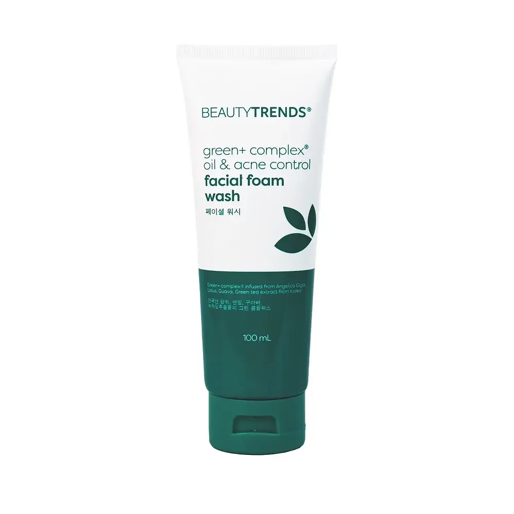 Beautytrends Green+ Complex Oil & Acne Control Facial Foam Wash