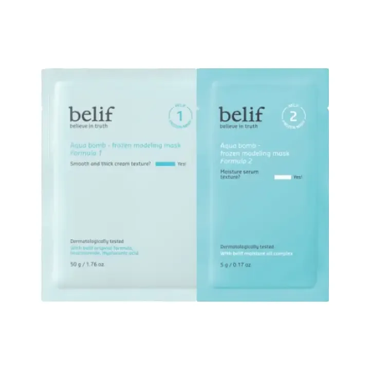 belif Aqua Bomb Frozen Modeling Mask