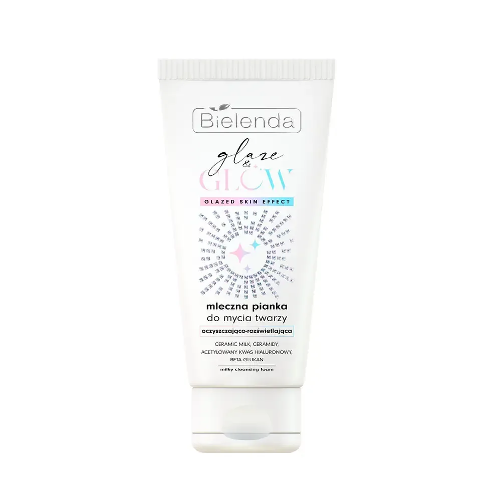 Bielenda Glaze & Glow Mleczna Pianka Do Mycia Twarzy