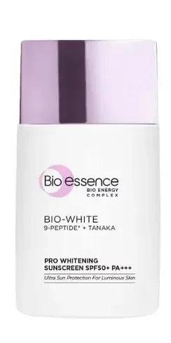Bio Essence Bio-White 9-Peptide + Tanaka Pro Whitening Sunscreen SPF 50+