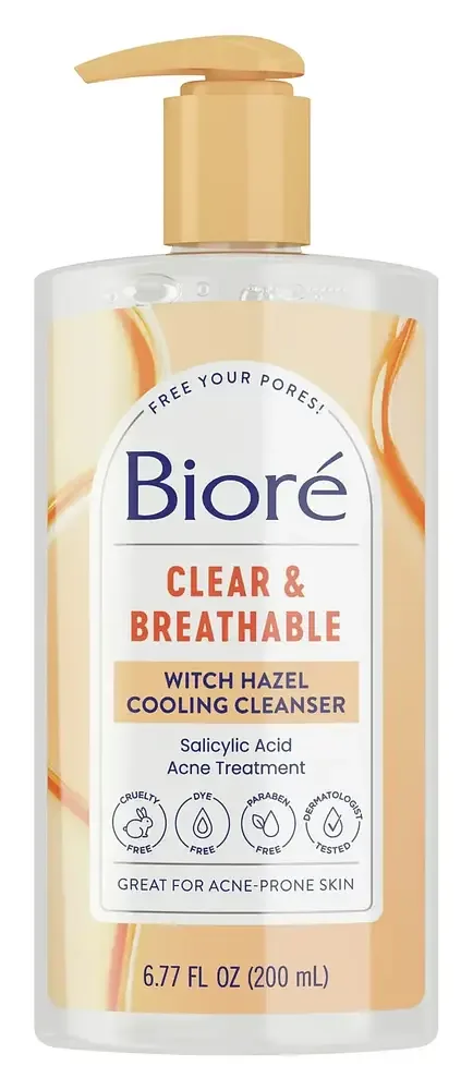 Biore Clear & Breathable Witch Hazel Cooling Cleanser
