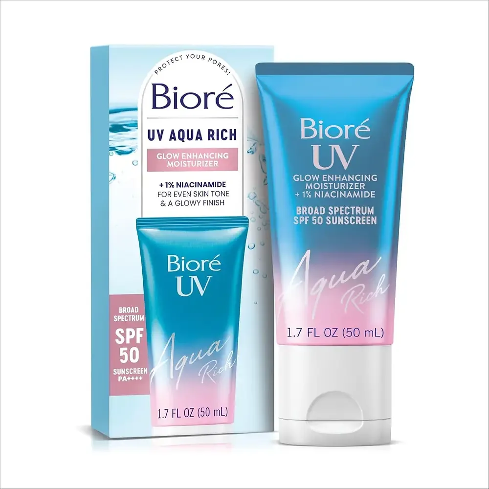 Biore UV Aqua Rich Glow Enhancing Moisturizer SPF 50