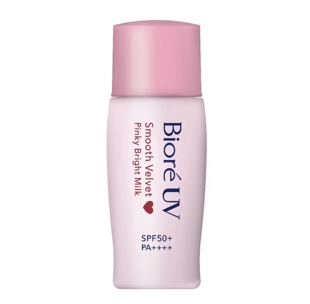 Biore UV Smooth Velvet Pinky Bright Milk SPF 50+
