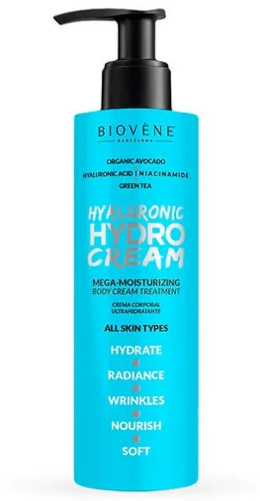 Biovène Barcelona Hyaluronic Hydro Cream Mega-Moisturizing Body Cream Treatment