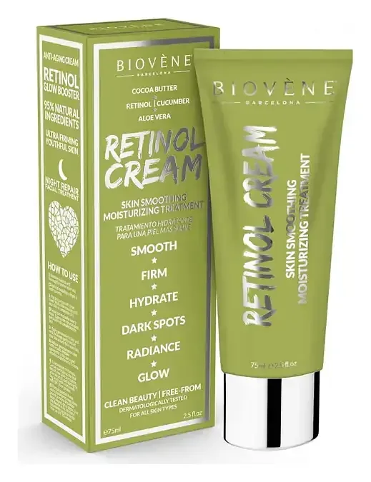 Biovène Barcelona Retinol Cream Skin Soothing Moisturising Treatment