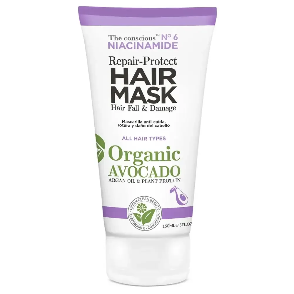 Biovène Barcelona The Conscious Niacinamide Repair-Protect Hair Mask Damage & Hair Fall Organic Avocado