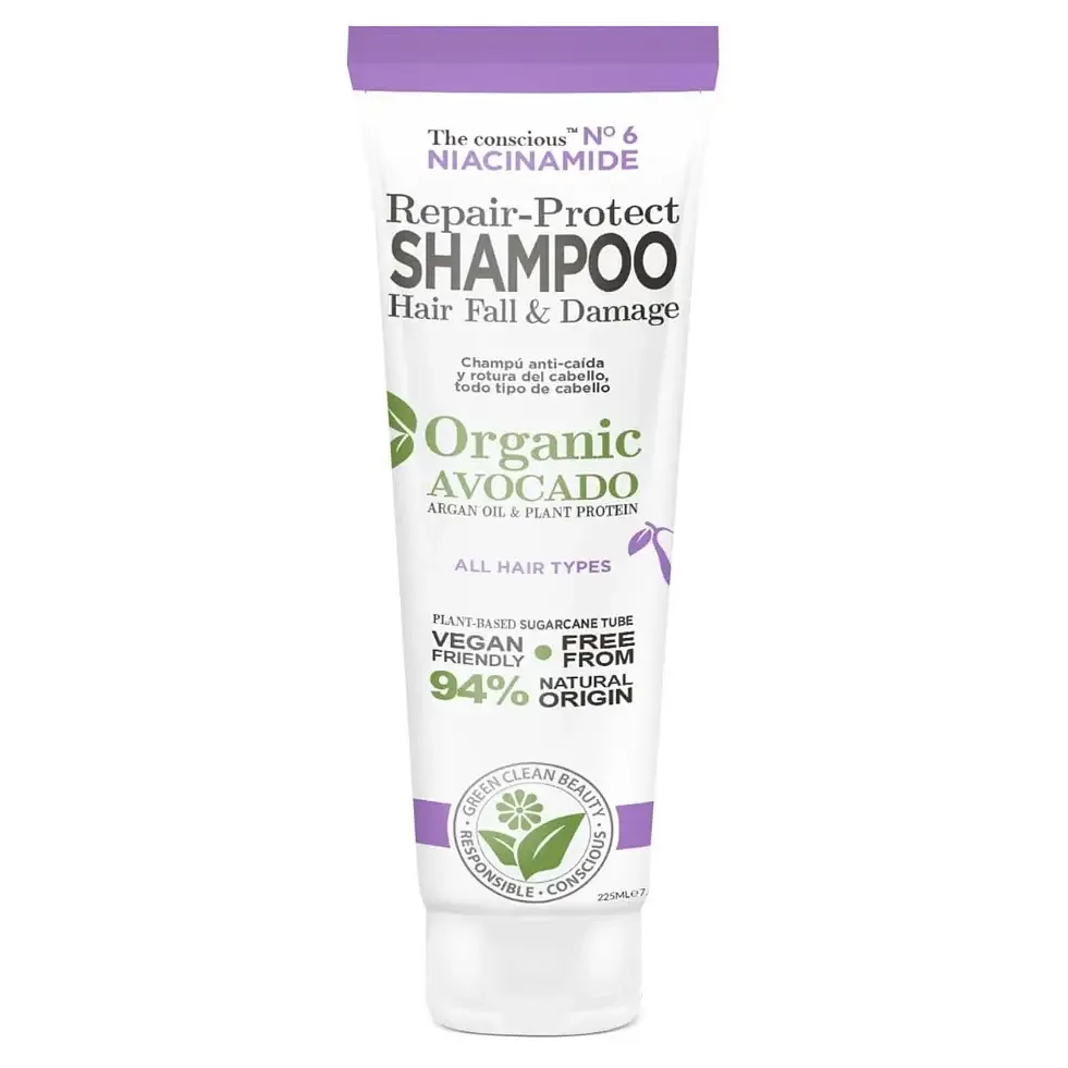 Biovène Barcelona The Conscious Niacinamide Repair-Protect Shampoo Hair Fall & Damage Organic Avocado