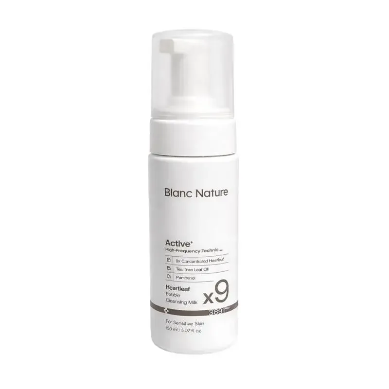 Blanc Nature 9X Heartleaf Bubble Cleansing Milk
