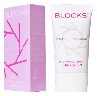 Blocks Tone-Up Peach Priming Sunscreen SPF50+ PA++++