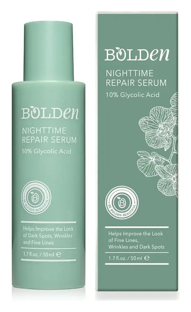 Bolden Nightime Repair Serum With 10% Glycolic Acid