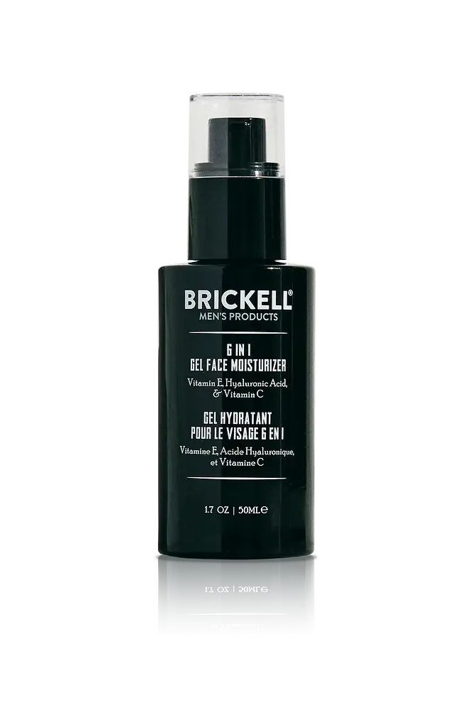 Brickell Men's Products 6 In 1 Gel Face Moisturizer