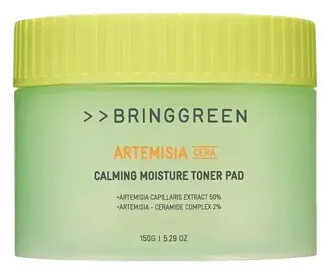 Bring Green Artemisia Cera Calming Moisture Toner Pad