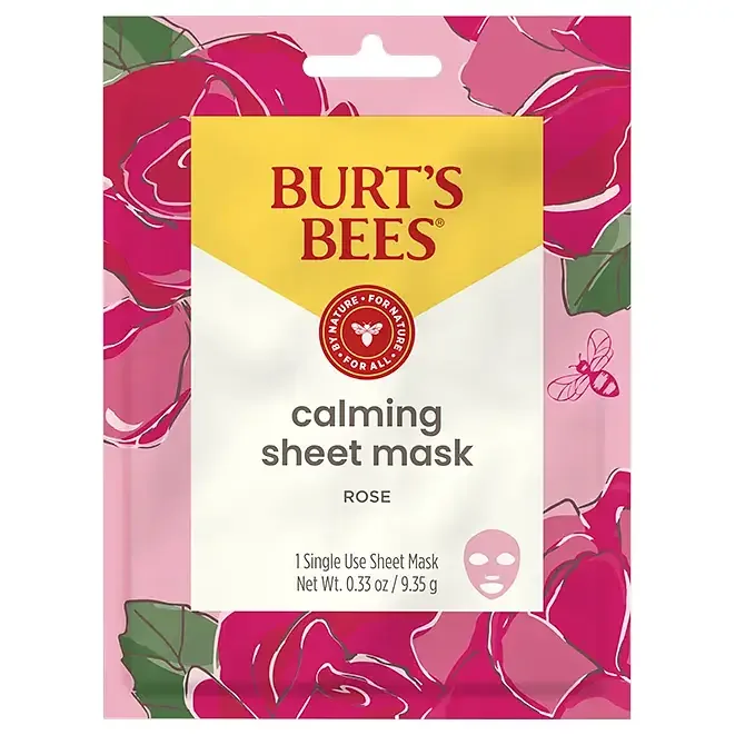 Burt's Bees Calming Sheet Mask With Rose