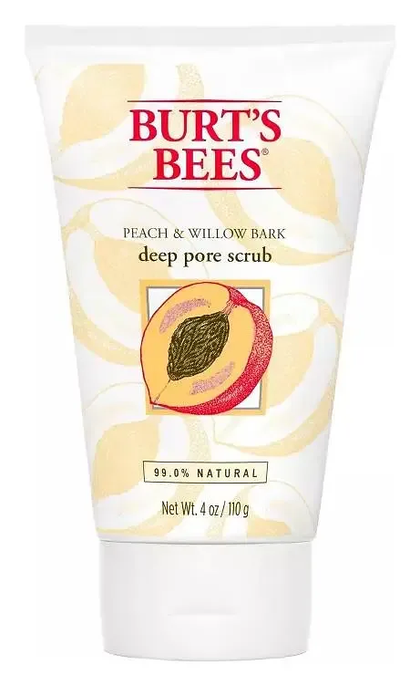 Burt's Bees Peach & Willow Bark Deep Pore Exfoliating Facial Scrub